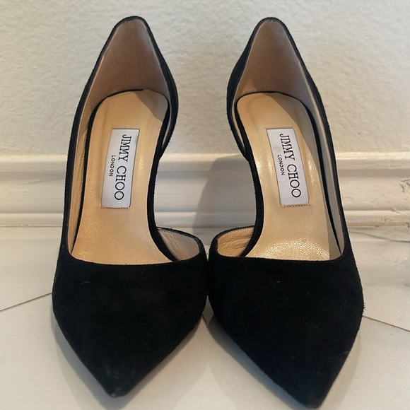 Jimmy Choo suede black pumps. - Picture 7 of 10